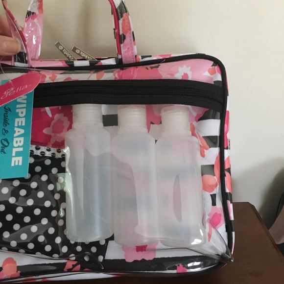 Modella Travel Cosmetics Bag with Bottles - Picture 3 of 6